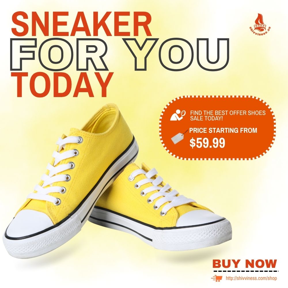 Desain Typography Design For Sneaker Promo – Bold Sneaker Promo: Fresh, Bright, Straightforward - Tipografi