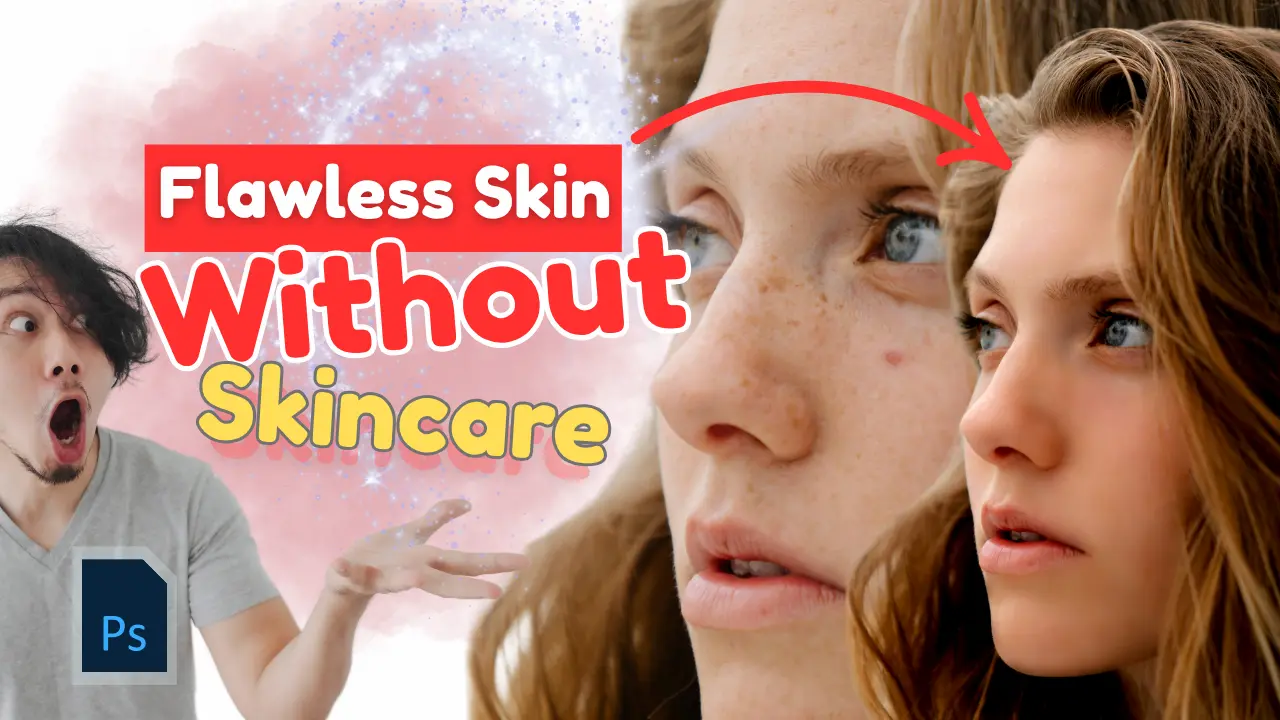 Desain YouTube Thumbnail Design for Photoshop Tutorial - Flawless Skin Retouching Example - YouTube Thumbnails