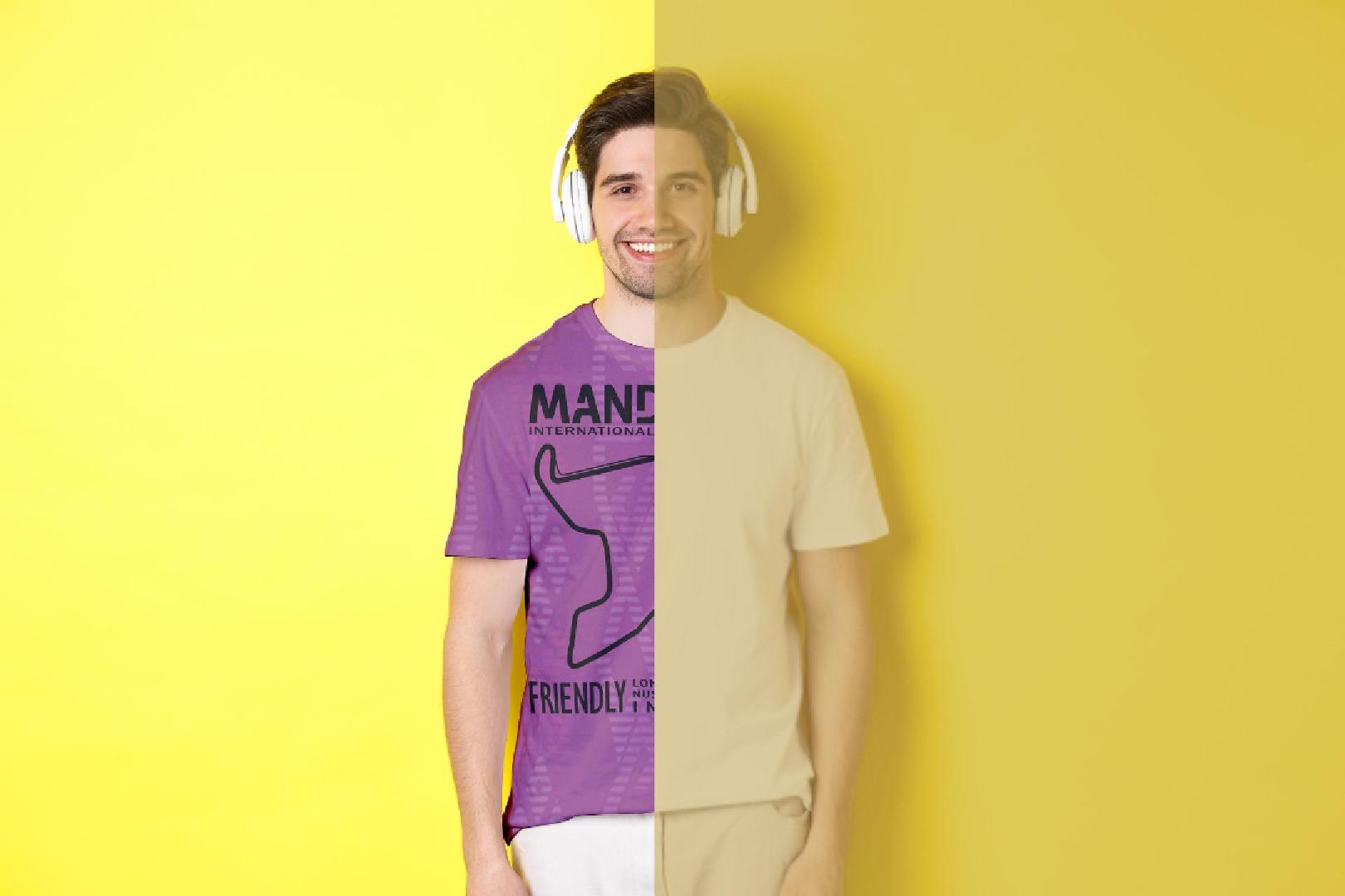 Desain Mock Up Tshirt Mandalika - Image Editing and Retouch
