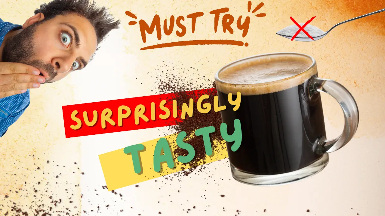 Desain “Surprisingly Tasty” Thumbnail Design for Sugar-Free Coffee Promotion - YouTube Thumbnails