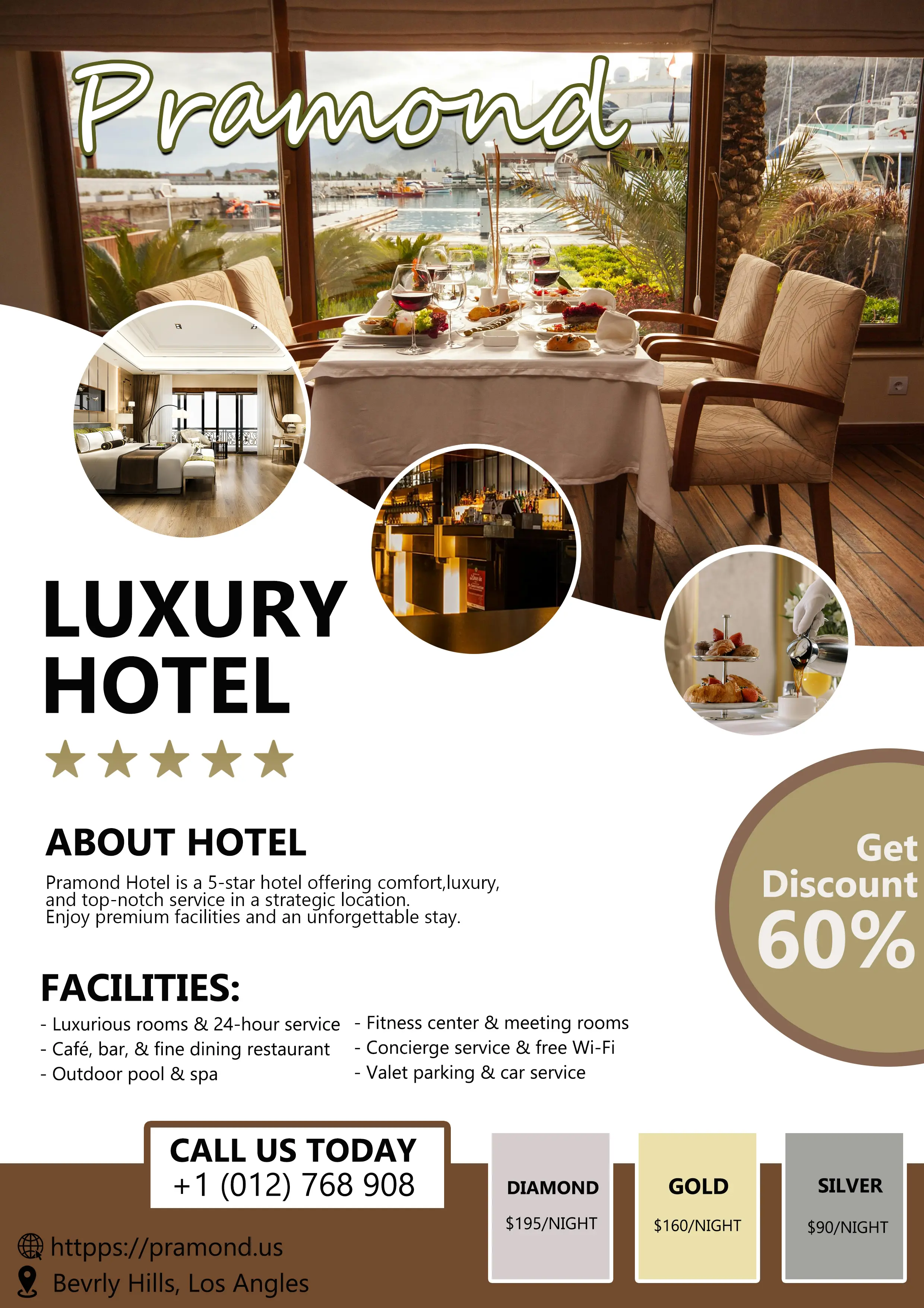 Desain Advertising Design for Luxury Hotel Promotion – Pramond Hotel - Advertising Design